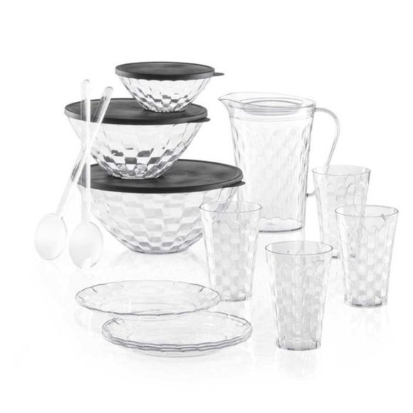 New Tupperware Ice Prism Serving Set - Picture 1 of 6